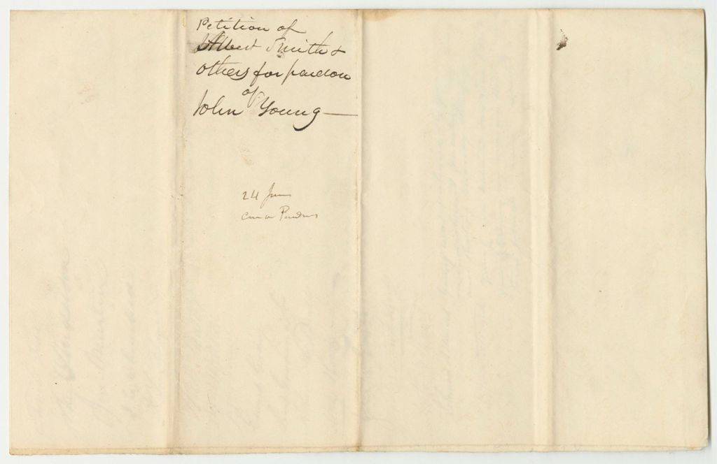Miniature of Petition of Albert Smith and Others, Citizens of Portland, for the Pardon of John Young