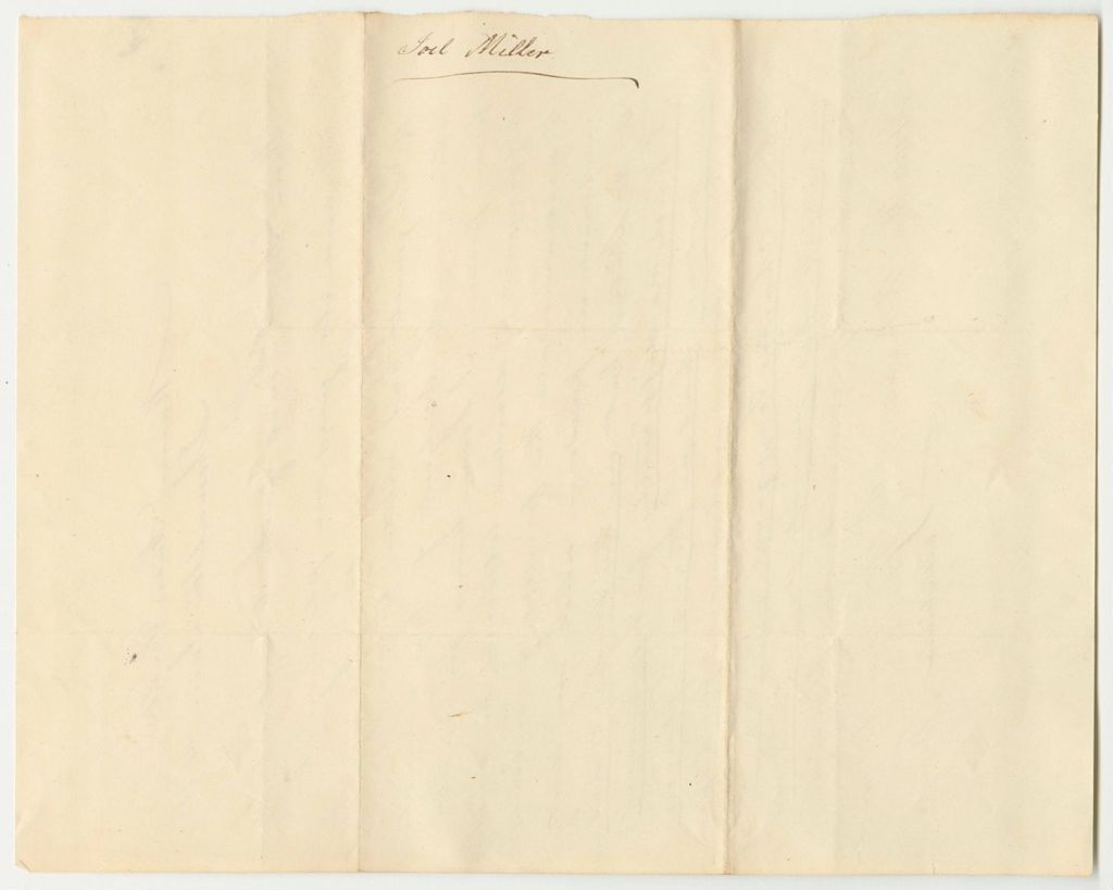 Miniature of Letter from Joel Miller, Warden, on Pardon of Charles Sargent