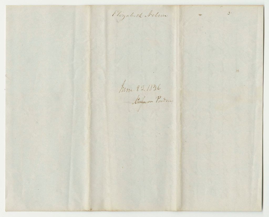 Miniature of Petition of Elizabeth Nelson for the Pardon of Her Son, Charles Sargent