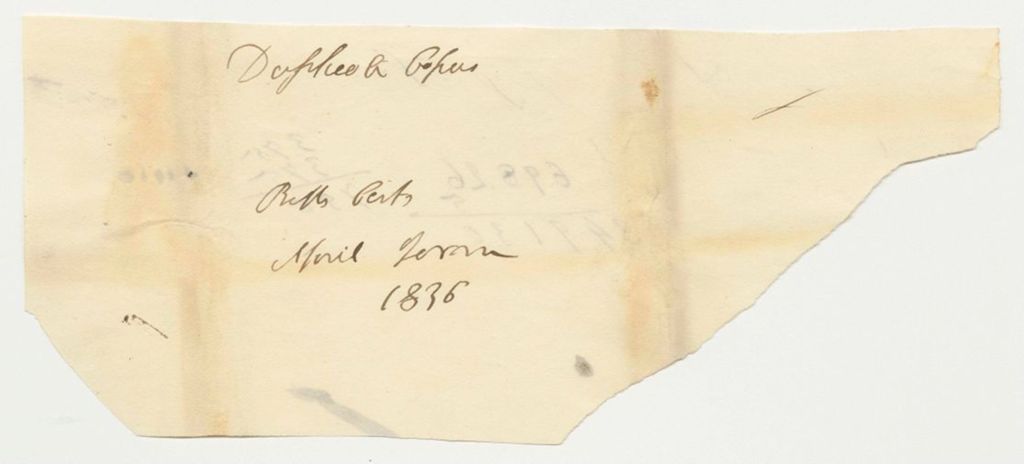 Miniature of Bills of Cost in Criminal Prosecution at the Supreme Judicial Court in York County, April Term 1836