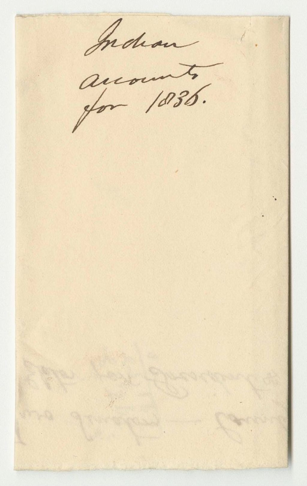 Miniature of Receipts from the Account of Mark Trafton, Penobscot Indian Agent