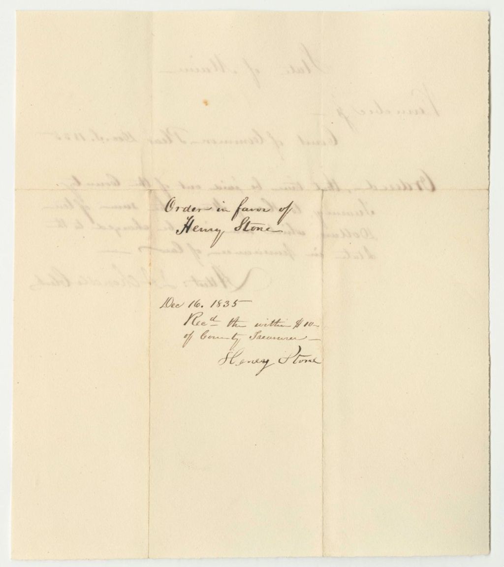 Miniature of Order in Favor of Henry Stone
