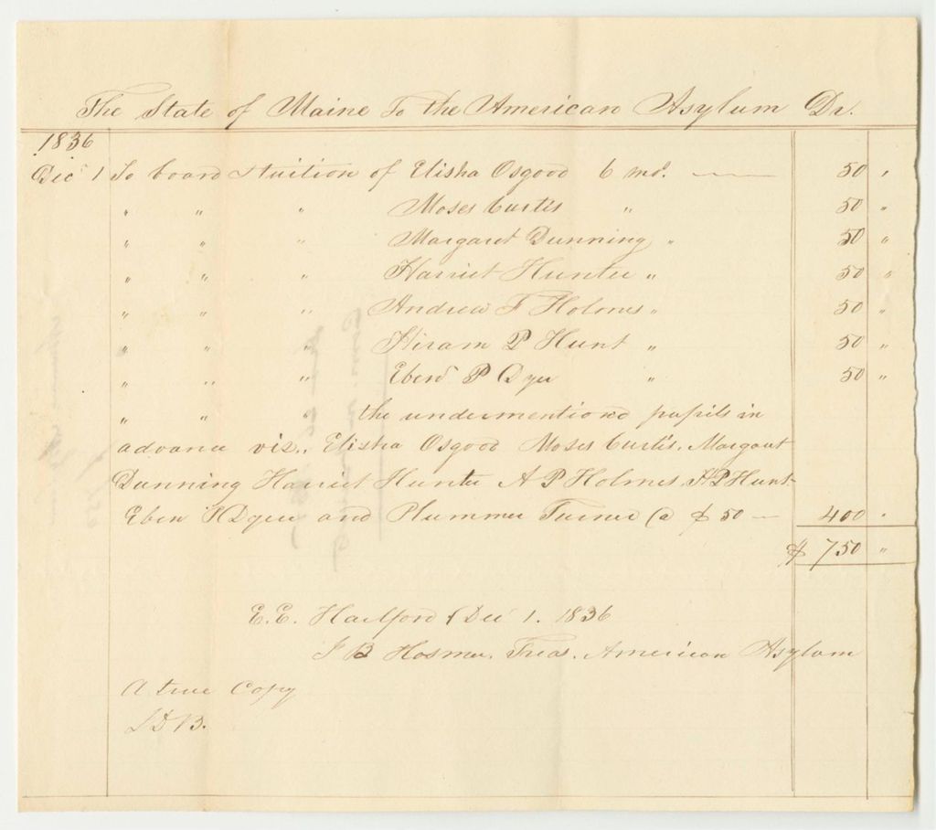 Miniature of Account of the American Asylum for the Deaf and Dumb