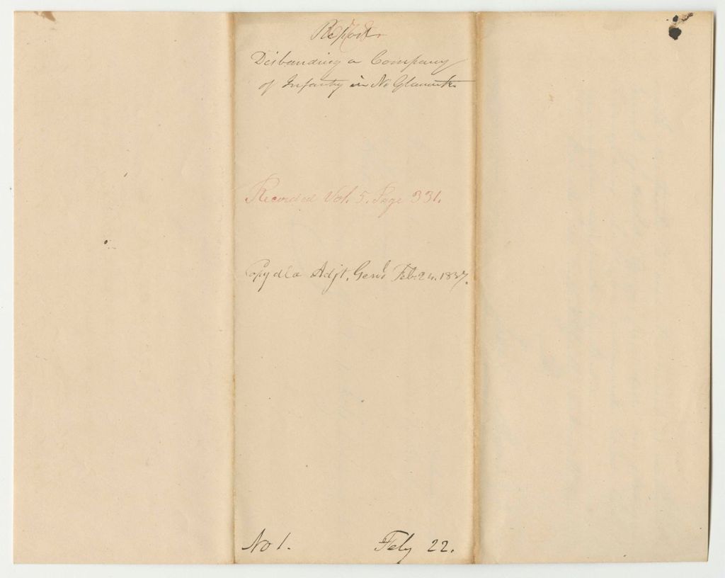 Miniature of Report 678: Report on the Petition of Alanson Merrill and Others to Disband the A Company of Light Infantry in New Gloucester and Be Organized as a Company of Riflemen