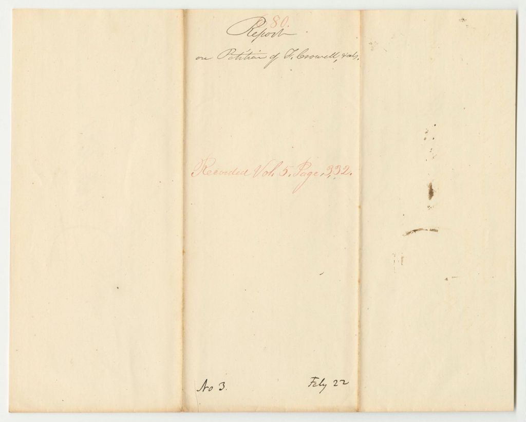 Miniature of Report 680: Report on the Petition of D.F. Crowel and Hiram Palmer for Musical Instruments