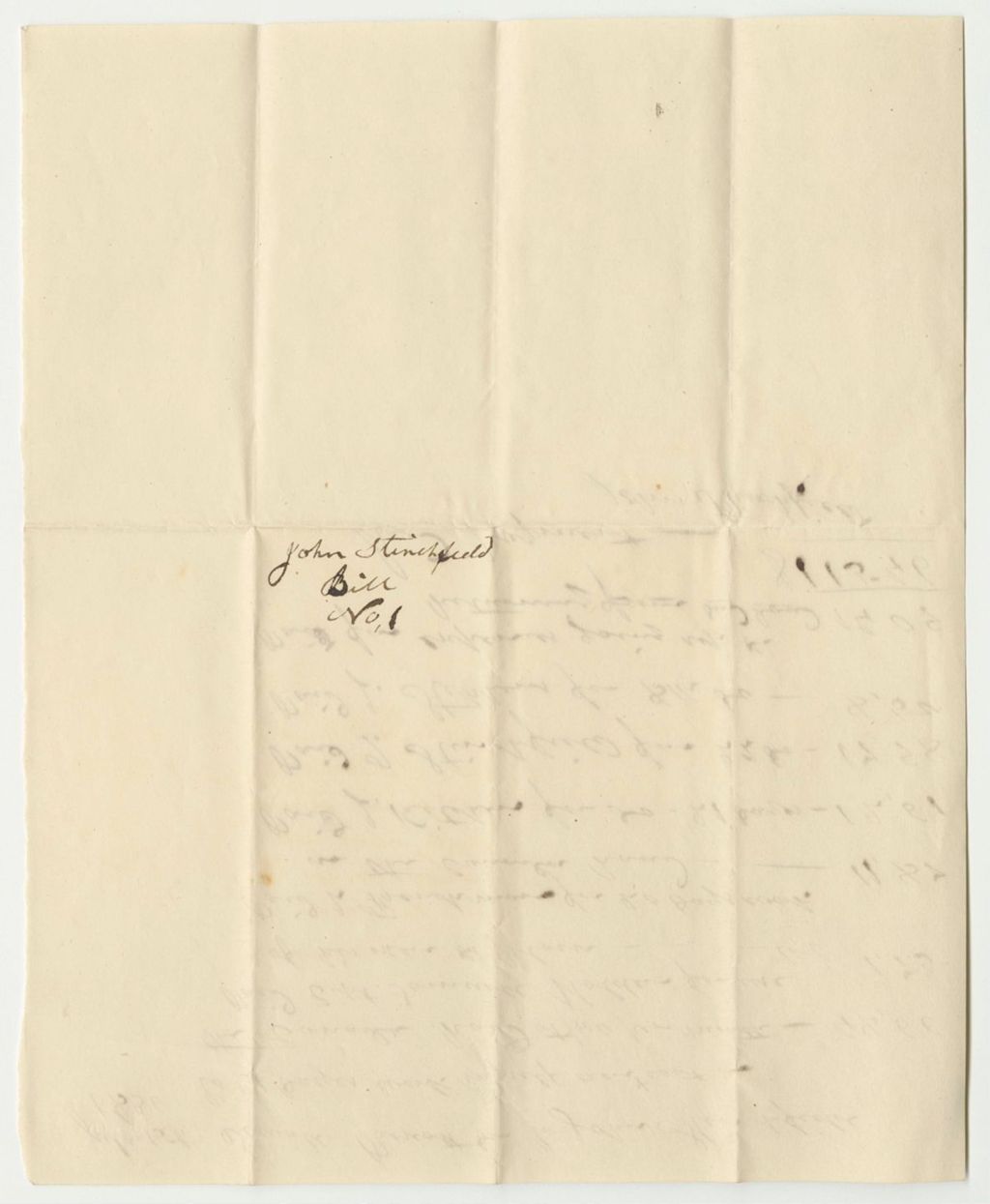 Miniature of Receipts from the Account of Sewall Prescott, Agent to Repair the Canada Road
