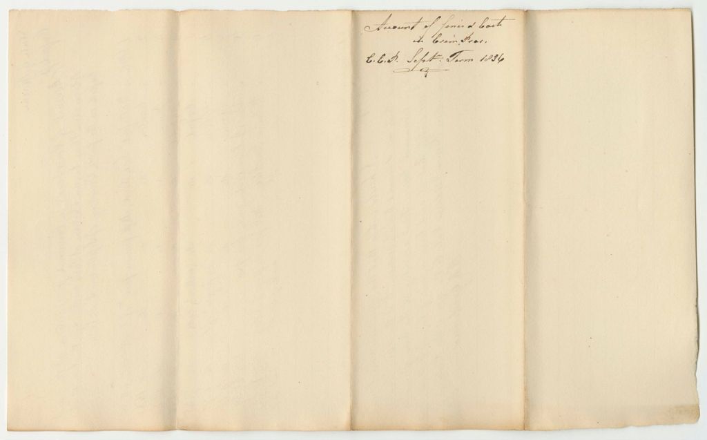 Miniature of Account of Fines and Costs in Criminal Prosecution at the Supreme Judicial Court of Oxford County, September Term 1836
