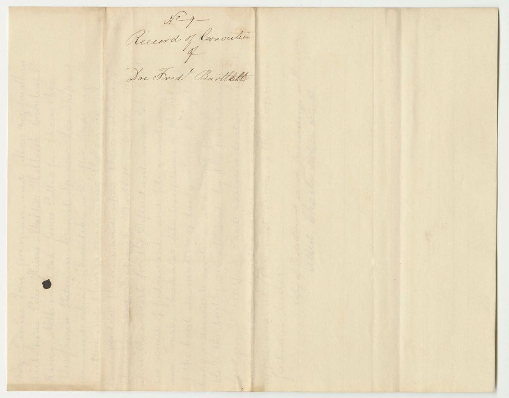 Miniature of Record of the Conviction of Doctor Frederick Bartlett