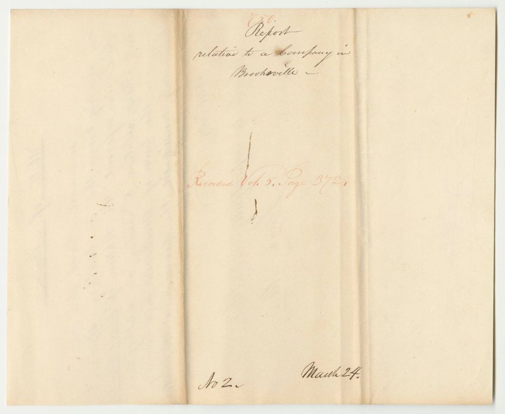Miniature of Report 750: Report in Relation to the Artillery Company in Brooksville