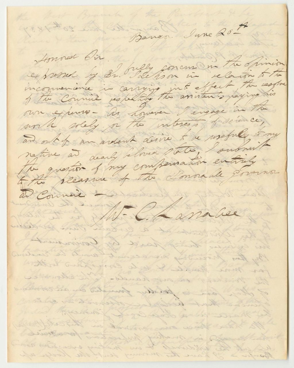 Miniature of Communication of Charles T. Jackson in Relation to the Compensation to the Assistant Geologist