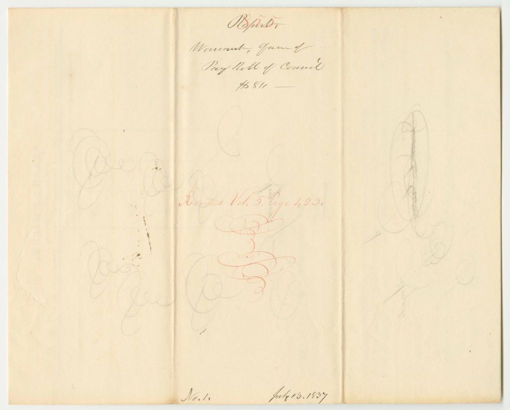Miniature of Report 855: Report on the Return of Votes from Hancock and Washington District for Representative to Congress
