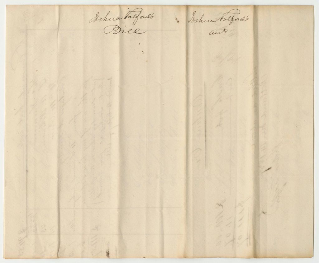 Miniature of Account of Joshua Tolford with A.B. Thompson, Acting Quarter General