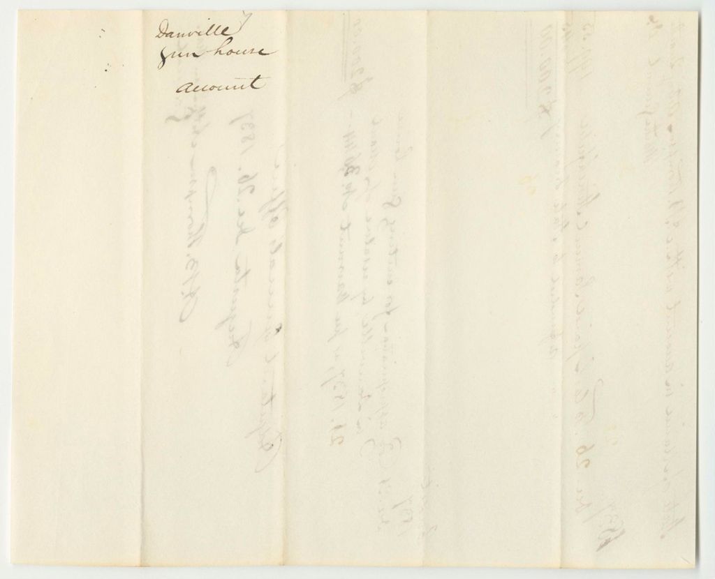 Miniature of Account of Abner B. Thompson, Adjutant General, for the Danville Gun House