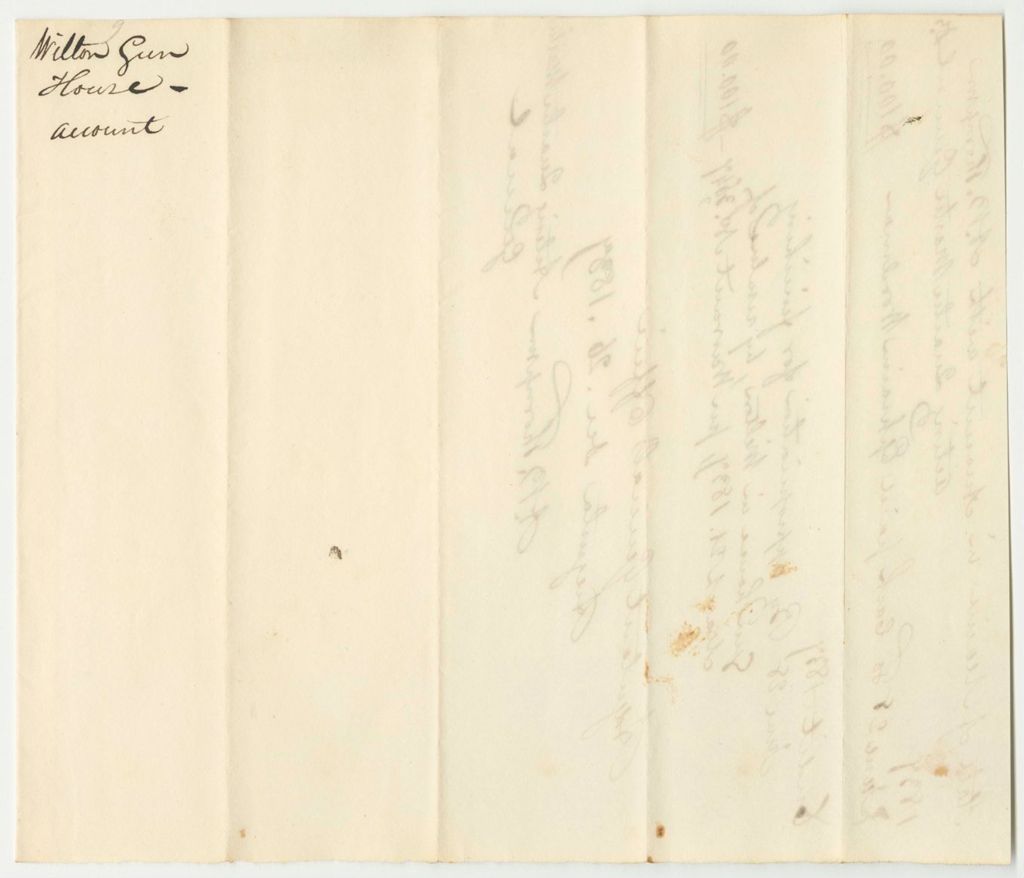 Miniature of Account of Abner B. Thompson, Adjutant General, for the Wilton Gun House