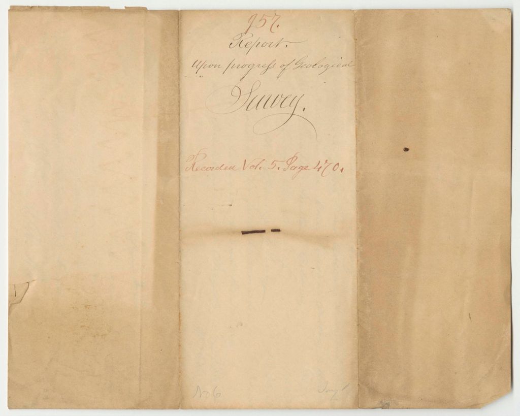 Miniature of Report 957: Report on the Progress of the Geological Survey