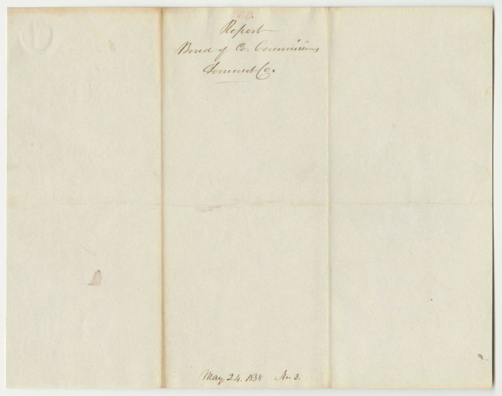Miniature of Report 150: Report on the Bondo f the Somerset County Commissioners