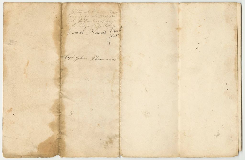 Miniature of Petition of Moses Atkinson and Others for an Independent Rifle Company in Durham