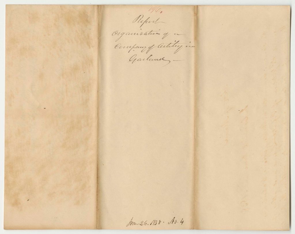 Miniature of Report 196: Report on the Organization of a Company of Artillery in Garland