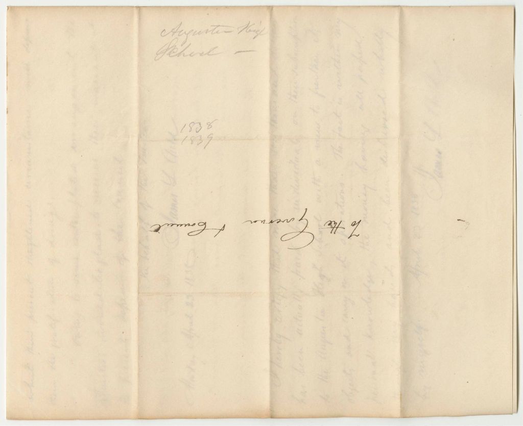 Miniature of Certificate of James L. Child, Treasurer of the Augusta High School, for Benefits Under a "Resolve in Favor of Education"