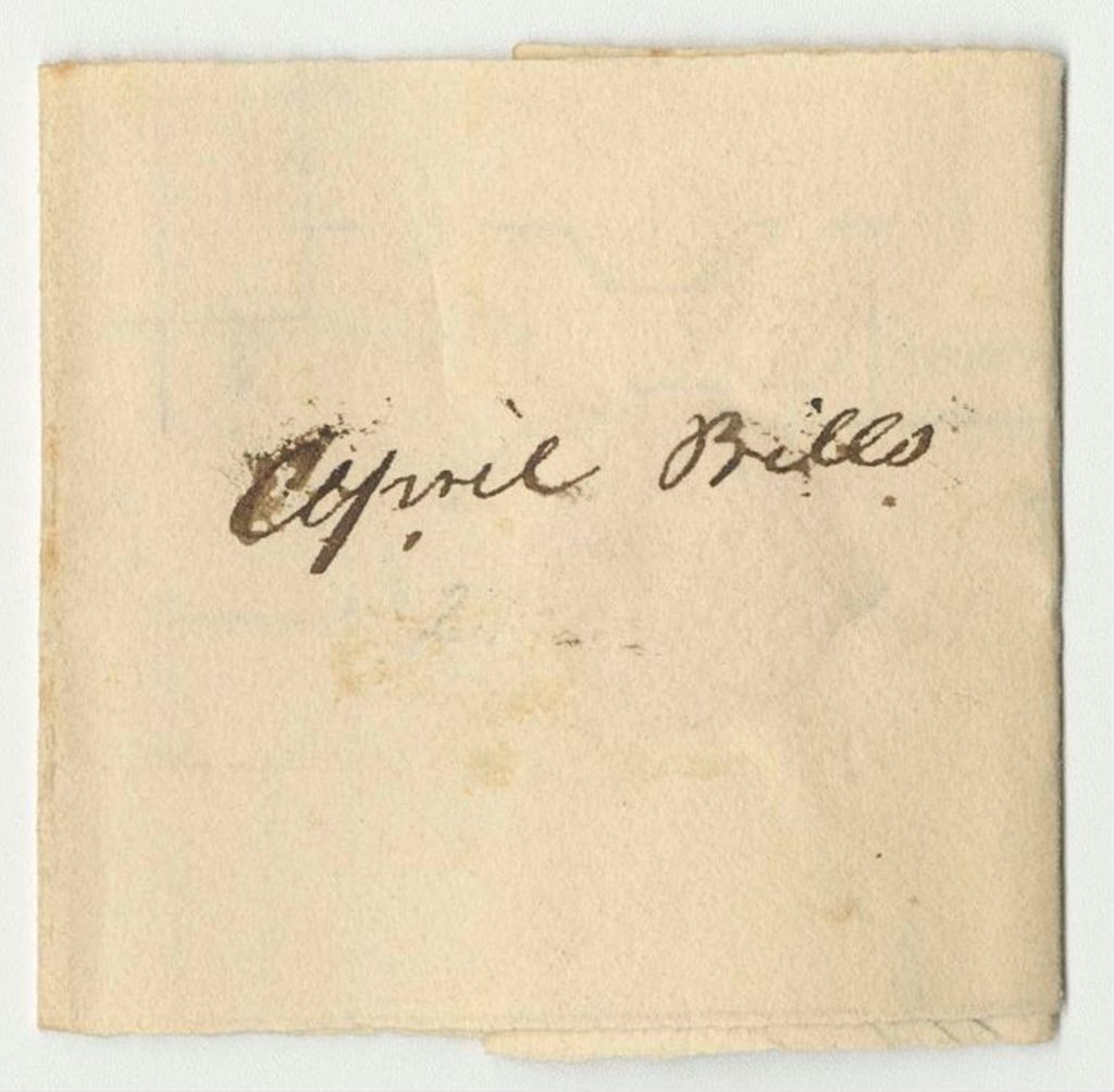Miniature of Receipts from the Account of Charles Keene, Agent of the Insane Hospital, for 1838