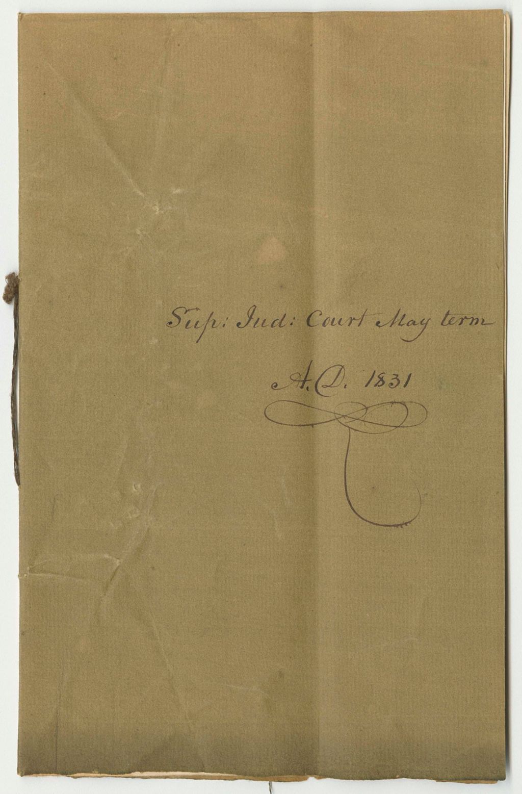 Miniature of Bills of Costs an the Supreme Judicial Court in Cumberland, May Term 1831