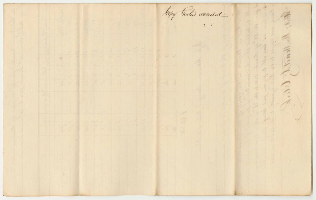 Miniature of Account of Jesse Robinson, Keeper of the State's Gaol in the County of Kennebec for the Support of Prisoners Therein Confined Upon Charge or Conviction of Crime or Offences Against the State