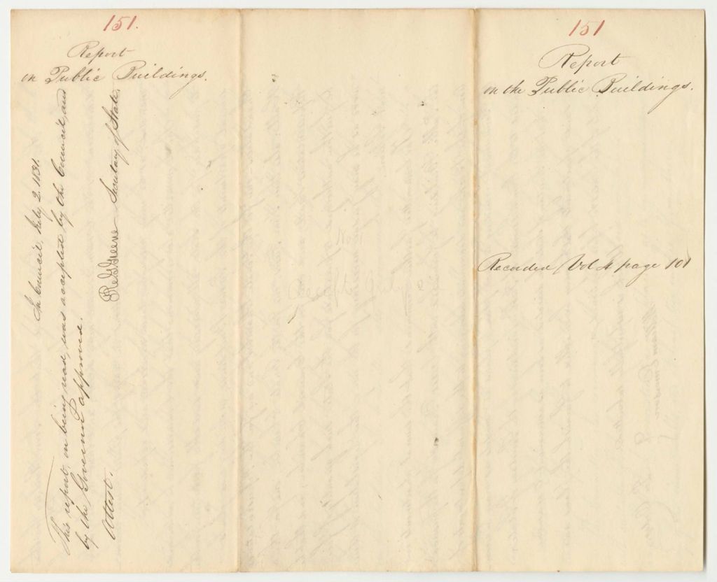 Miniature of Report 151: Report on the Public Buildings
