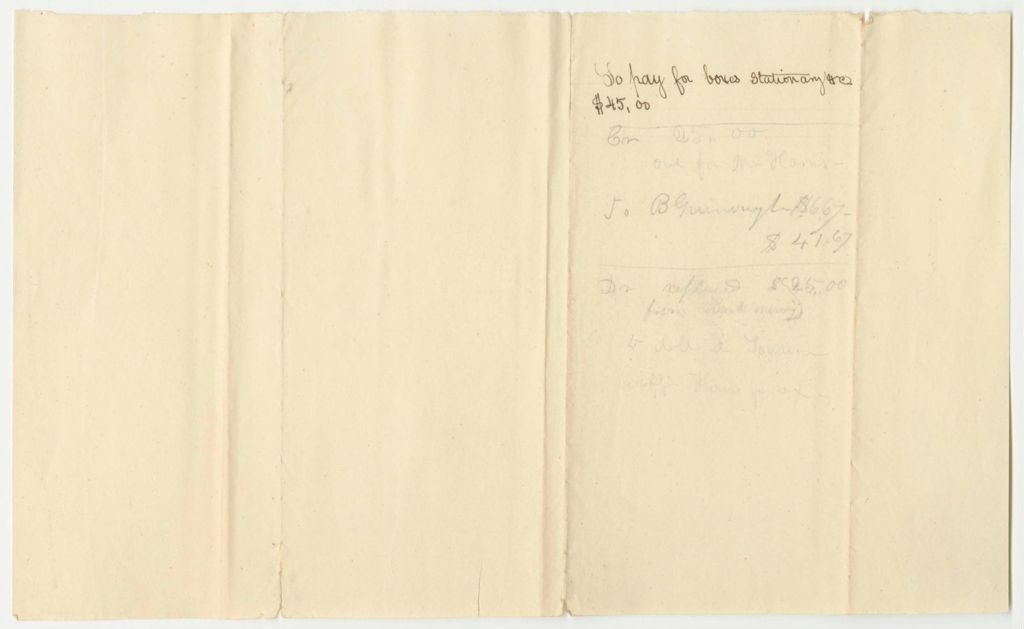 Miniature of Report on the Account of Roscoe G. Greene, Secretary of State, for Stationary, Etc.1