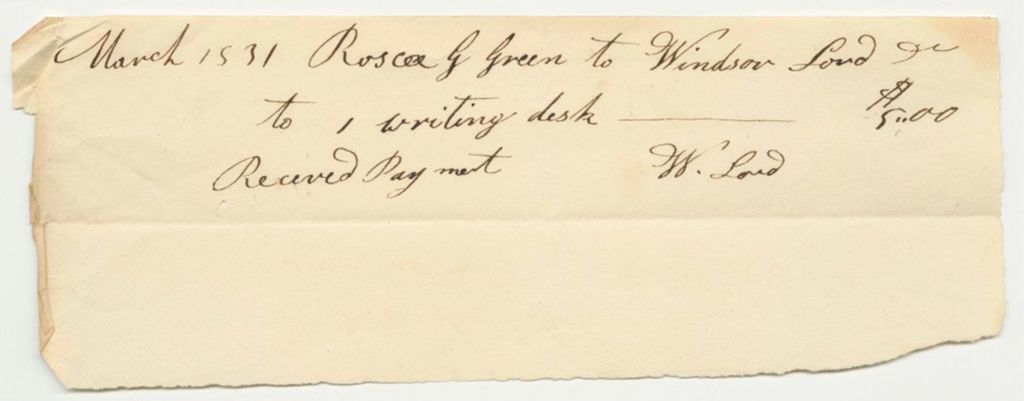 Miniature of Report on the Account of Roscoe G. Greene, Secretary of State, for Stationary, Etc.10