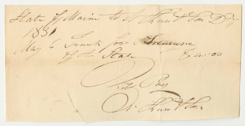 Miniature of Report on the Account of Roscoe G. Greene, Secretary of State, for Stationary, Etc.7