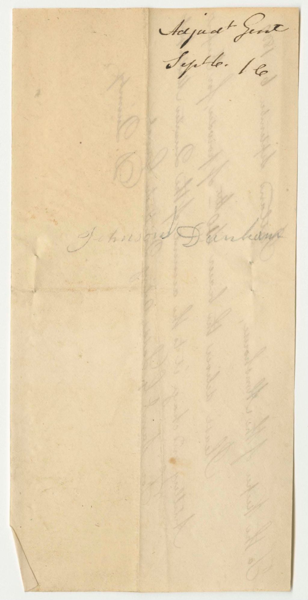 Miniature of Warrant in Favor of Samuel G. Ladd, for Expenses of the State Arsenal.9.7