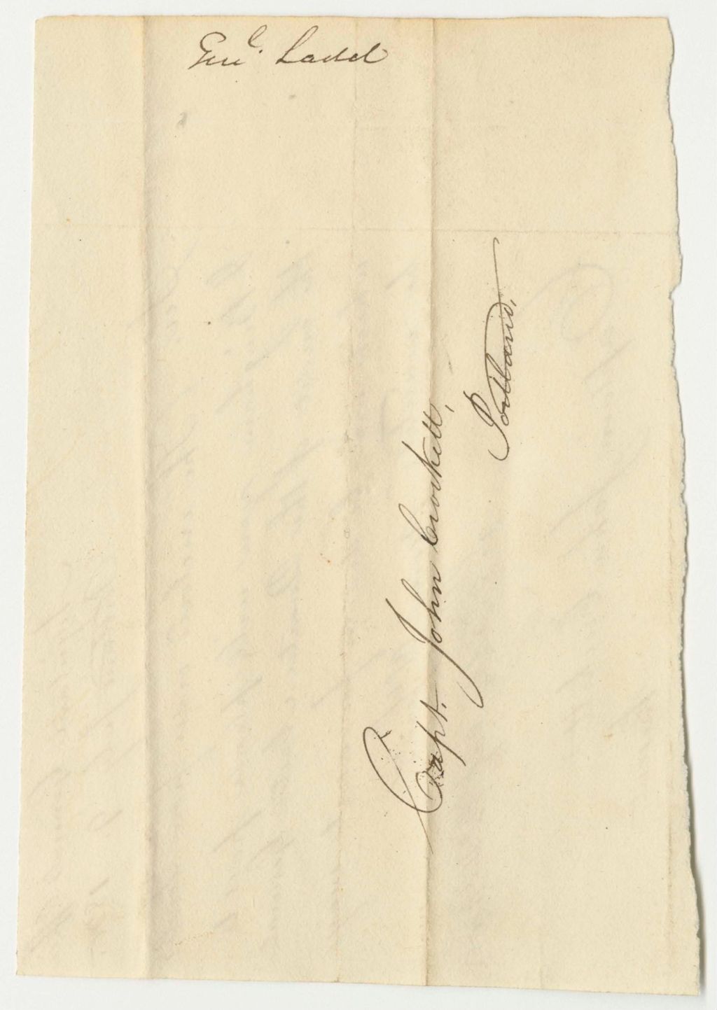 Miniature of Warrant in Favor of Samuel G. Ladd, for Expenses of the State Arsenal.13