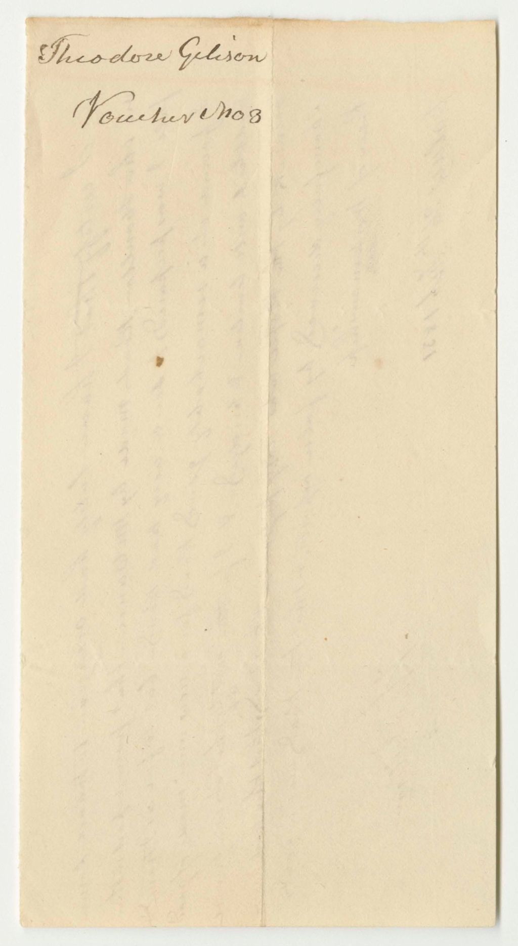 Miniature of Theodore Gellison's Certificate on the Condition of the Houlton Road