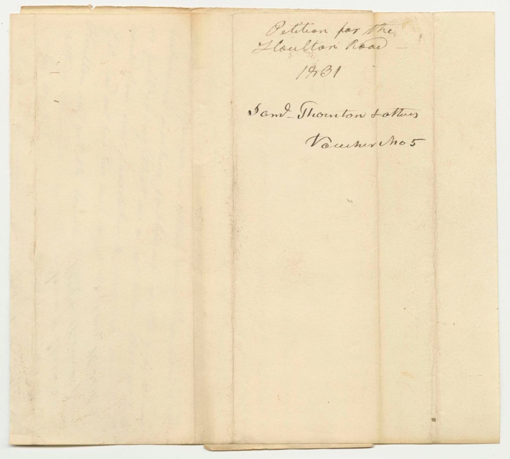 Miniature of Petition for the Houlton Road
