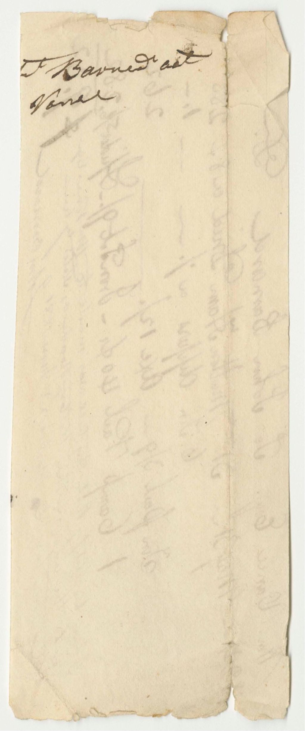 Miniature of John Barnard's Bill for Ham and Cooking Equipment, Paid by William Vance