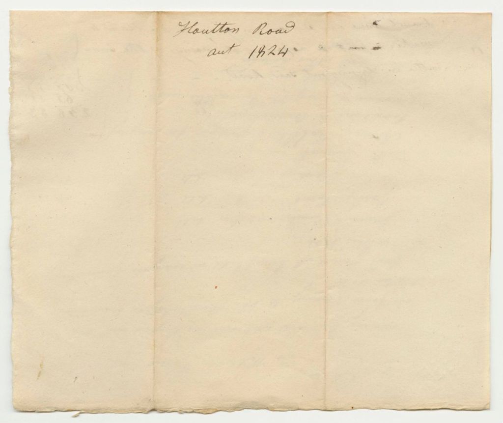 Miniature of Account of William Vance, for Money Paid and Expended in Laying Out the Road from Baring to the Baskahegan Over the State's Land