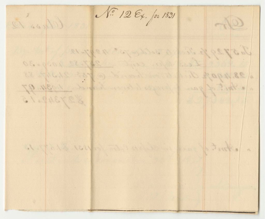 Miniature of Account of the Managers of the Lottery for the Benefit of the Cumberland and Oxford Canal, Class 12 Extra for 1831