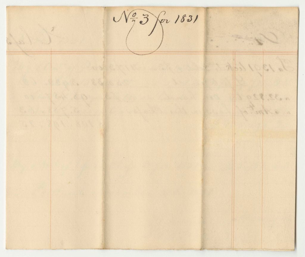 Miniature of Account of the Managers of the Lottery for the Benefit of the Cumberland and Oxford Canal, Class 3 for 1831