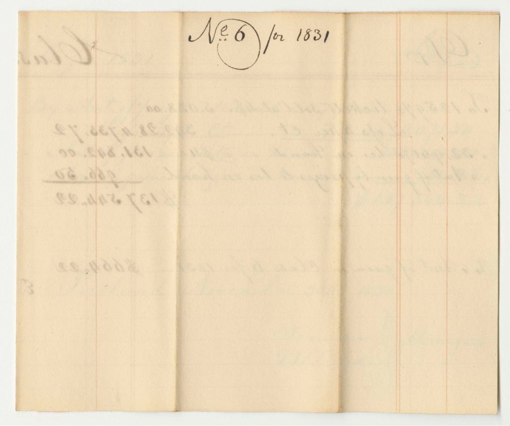 Miniature of Account of the Managers of the Lottery for the Benefit of the Cumberland and Oxford Canal, Class 6 for 1831