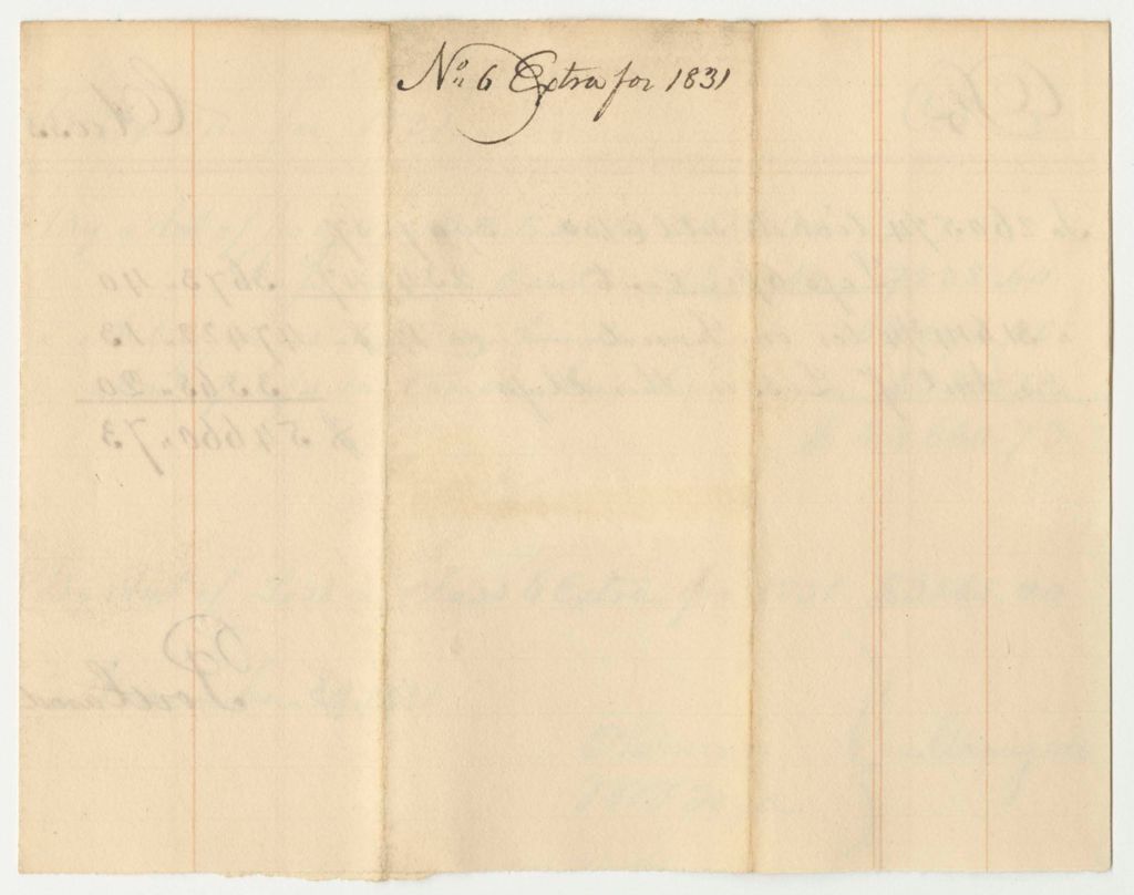 Miniature of Account of the Managers of the Lottery for the Benefit of the Cumberland and Oxford Canal, Class 6 Extra for 1831