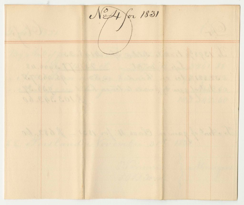 Miniature of Account of the Managers of the Lottery for the Benefit of the Cumberland and Oxford Canal, Class 4 for 1831