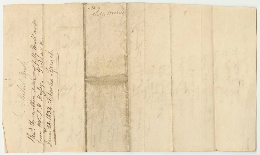 Miniature of Order of the Penobscot Tribe of Indians to Pay Their Priest, Rev. Michael Healy