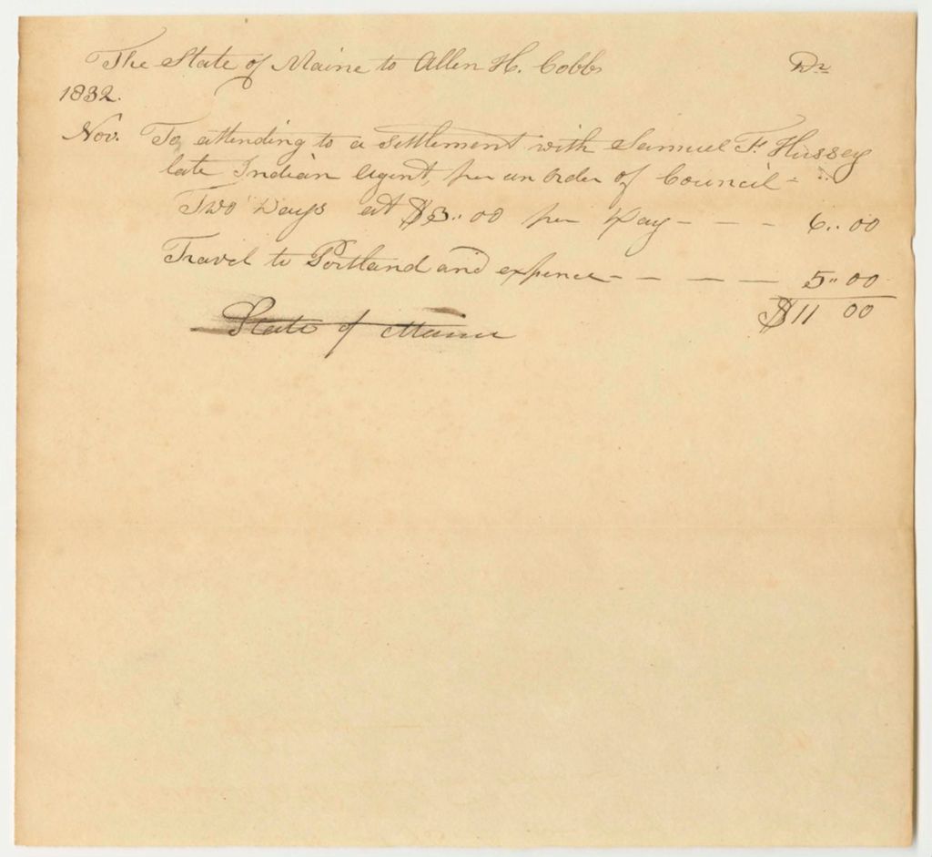 Miniature of Account of Allen H. Cobb