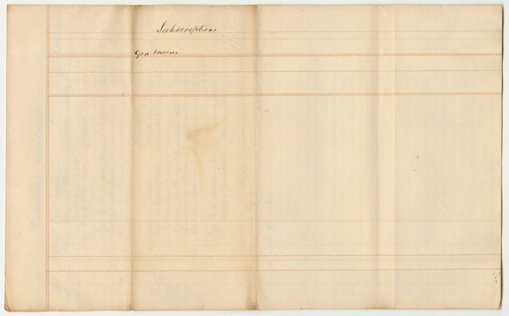 Miniature of Amount of Cash Received from Sundry Persons on Account of the Notch Road
