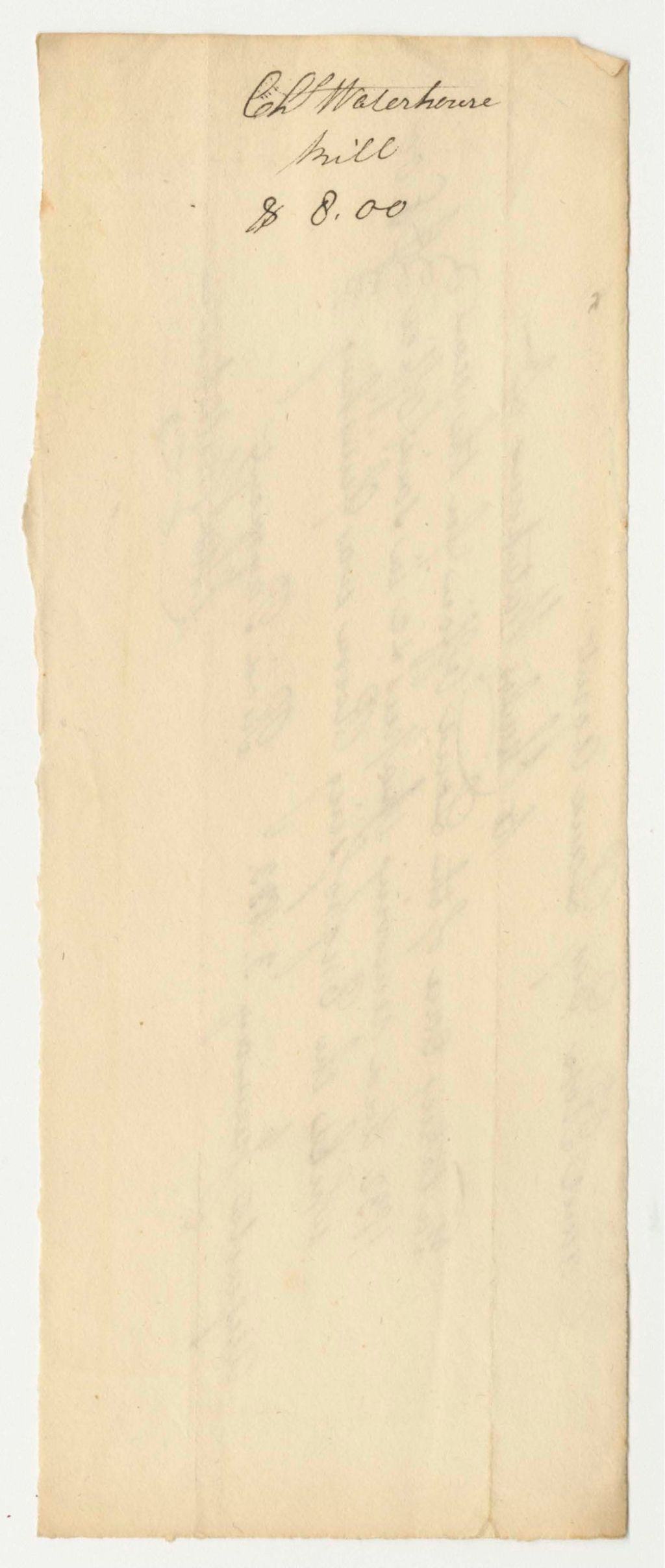 Miniature of Daniel Rose's Receipts for Expenses as Land Agent