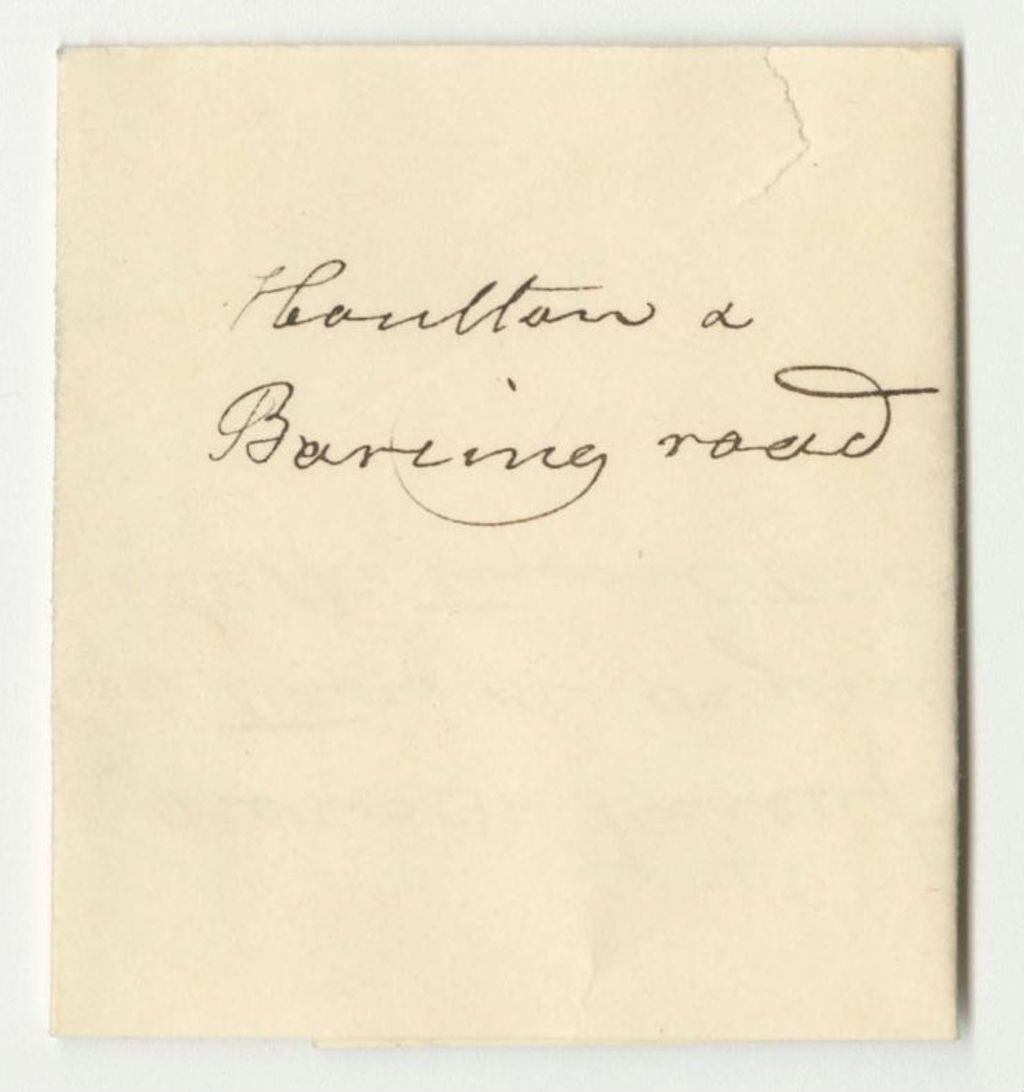 Miniature of Receipts from the Account of Israel Heald, Agent of the Baring and Houlton Road