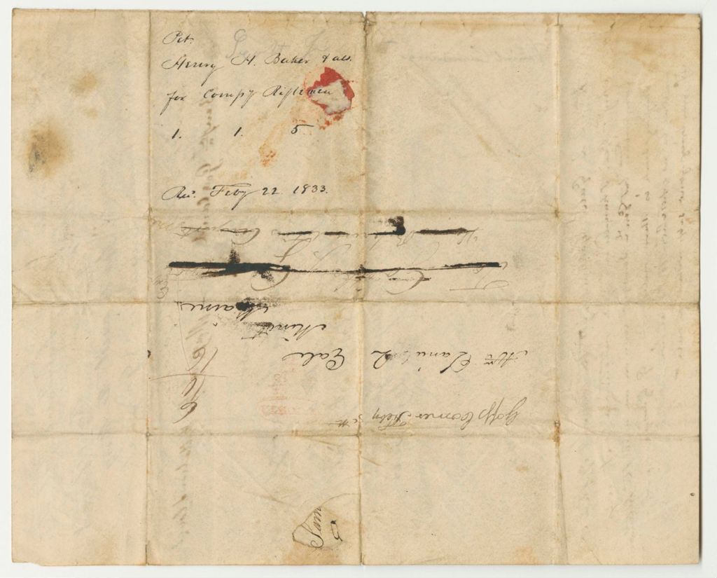 Miniature of Petition of Henry H. Baker and Others for a Company of Riflemen in the 1R.1B.5D.