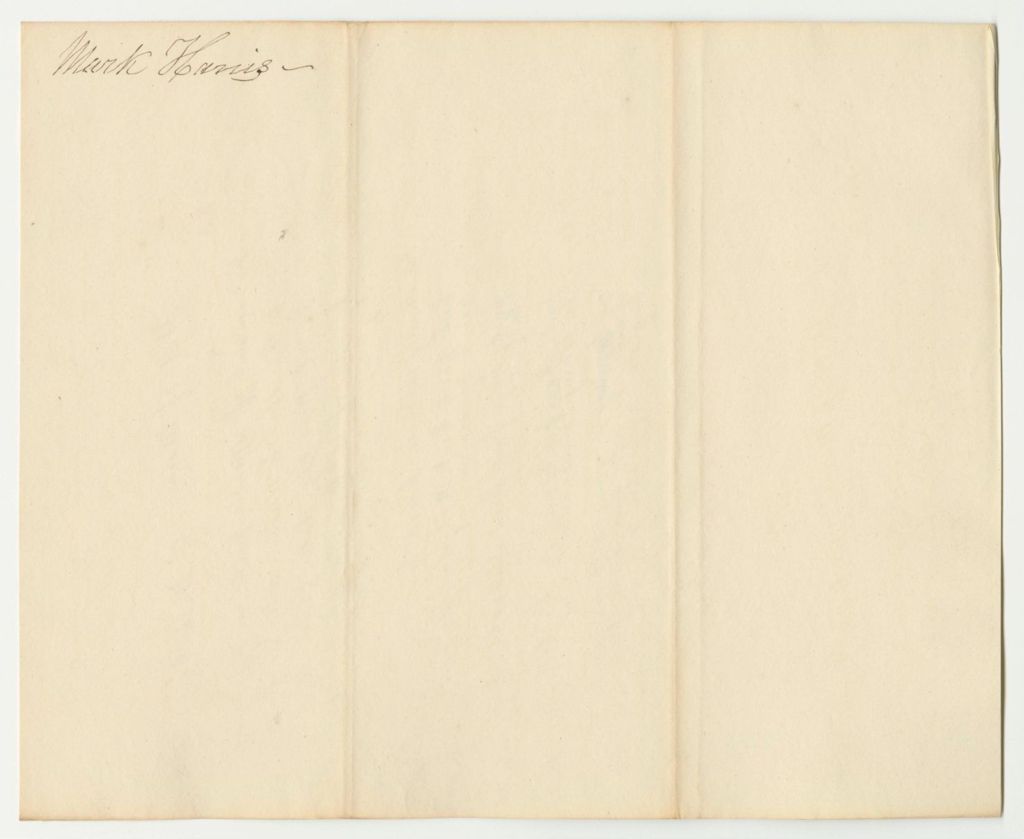 Miniature of Account of Mark Harris, Esq.