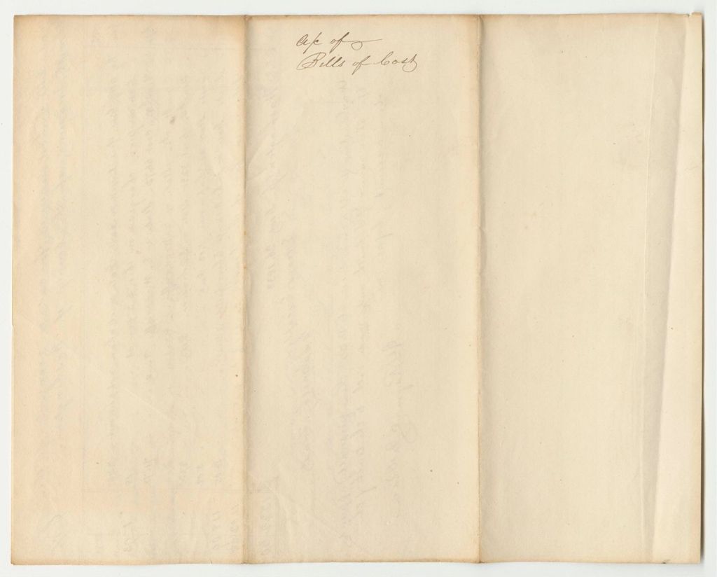 Miniature of Account of Bills of Cost Paid and Fines, Forfeitures, and Bills of Cost Received, for and on Account of the State of Maine, by George S. Smith, Treasurer of Washington County