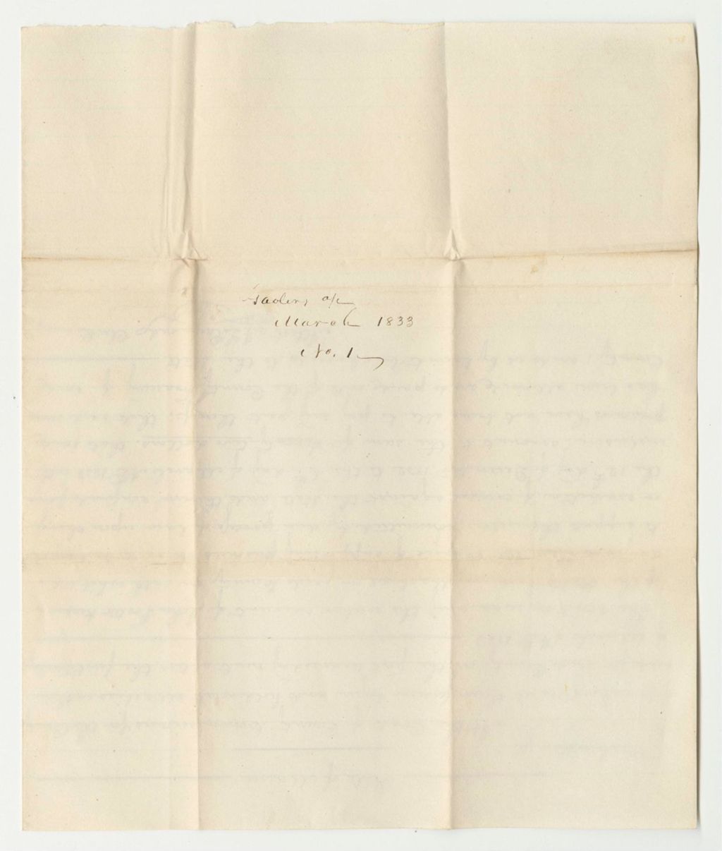 Miniature of Account of John Foster, Keeper of the State's Gaol in Machias in the County of Washington, for the Board of Prisoners Therein Committed for Offences Against the State from December 12th 1833 to March 6th 1834